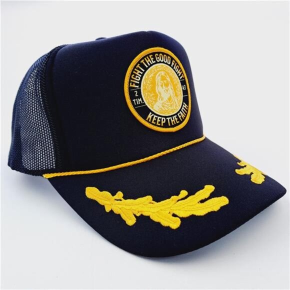 Faith Blessed Christian Jesus Embroidered Patch Foam Trucker Cap Hat Religious - Picture 3 of 5